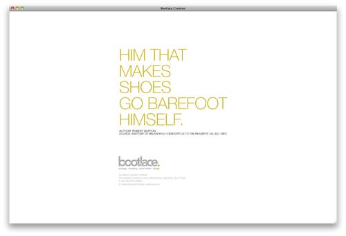 Click to go to the Bootlace Creative website Click to go to the Bootlace Creative website